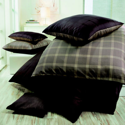 Esprit Mako-Satin Wende-Bettw�sche Quadro Mocca