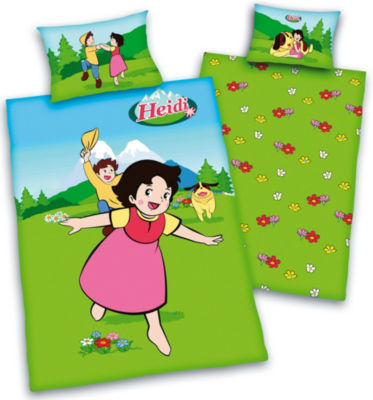 Baumwolldruck-Bettw�sche Heidi