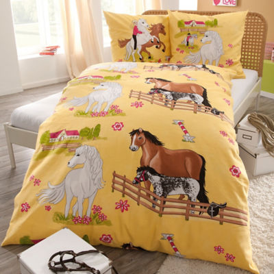 Kinderbutt Baumwolldruck-Bettw�sche