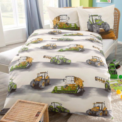 Kinderbutt Baumwolldruck-Bettw�sche Bauernhof