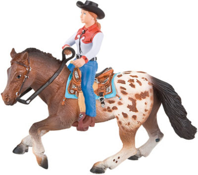 Bullyland Appaloosa und Westernreiterin