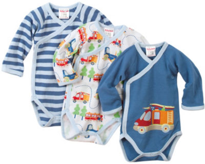 Baby Butt Wickelbody Langarm im 3er-Pack