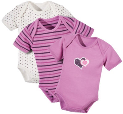 Baby Butt Body Kurzarm im 3er-Pack