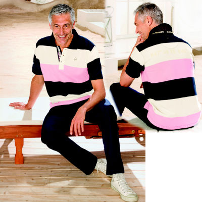 Ragman Luxus Kurzarm-Poloshirt