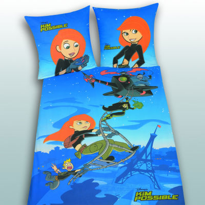 Baumwolldruck-Bettw�sche Kim Possible