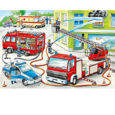 Schmidt Puzzle Feuerwehreinsatz 60-teilig
