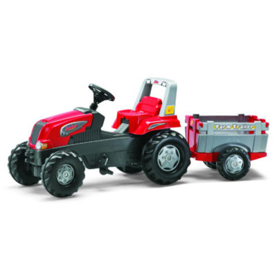 Rolly Toys Junior RT Trettraktor mit Farm Trailer