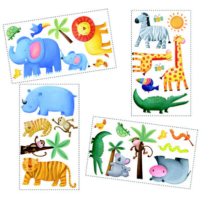 Zoom: 26-teiliges Wandsticker-Set Dschungel