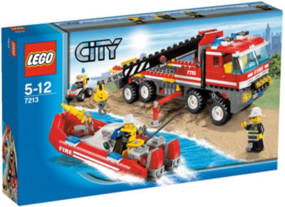 Lego Feuerwehrtruck mit L�schboot