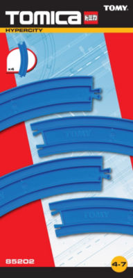 Tomy Tomica 4 gebogene Schienen