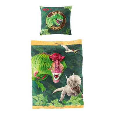 Baumwolldruck-Wende-Bettw�sche T-ReXworld
