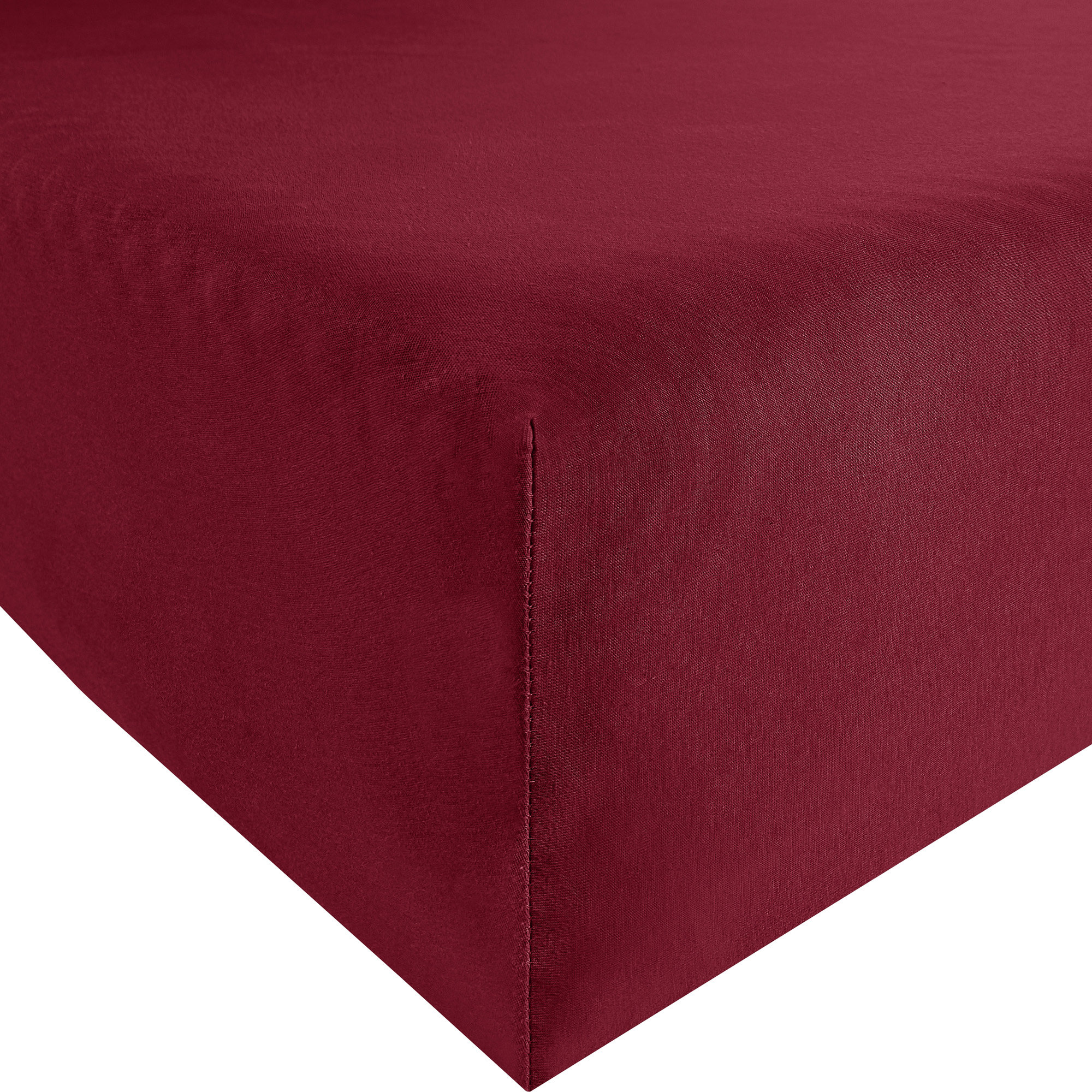 Größen Rot Jersey-Elasthan Spannbettlaken feinster Baumwollmischung in versch 