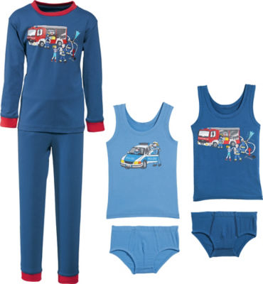 Erwin Müller Jungen-Wäsche-Set 6-tlg. Single-Jersey