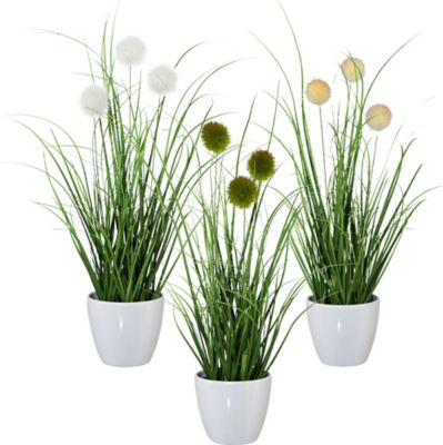ohne Marke Kunstpflanze Grasbusch 3er-Set | eBay.de